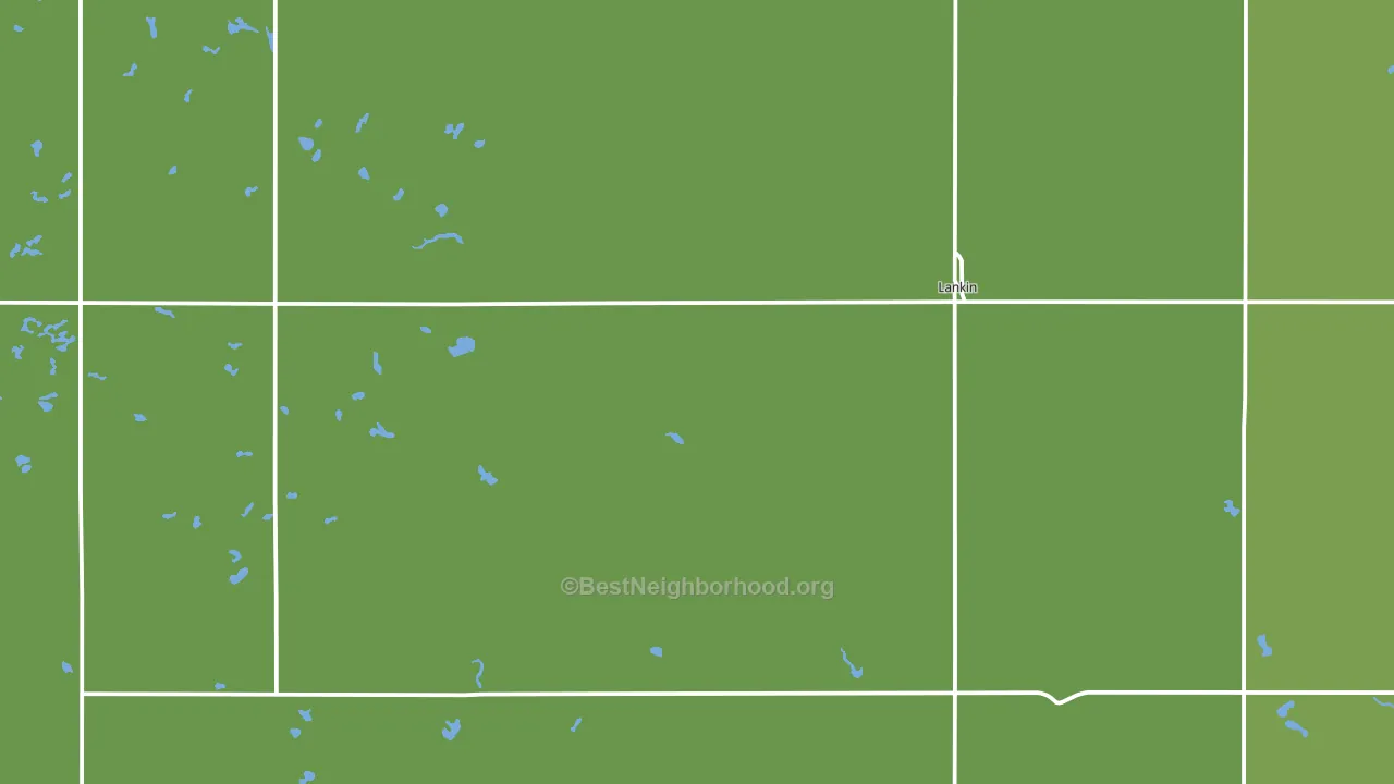 58250, ND block-group voter-turnout map