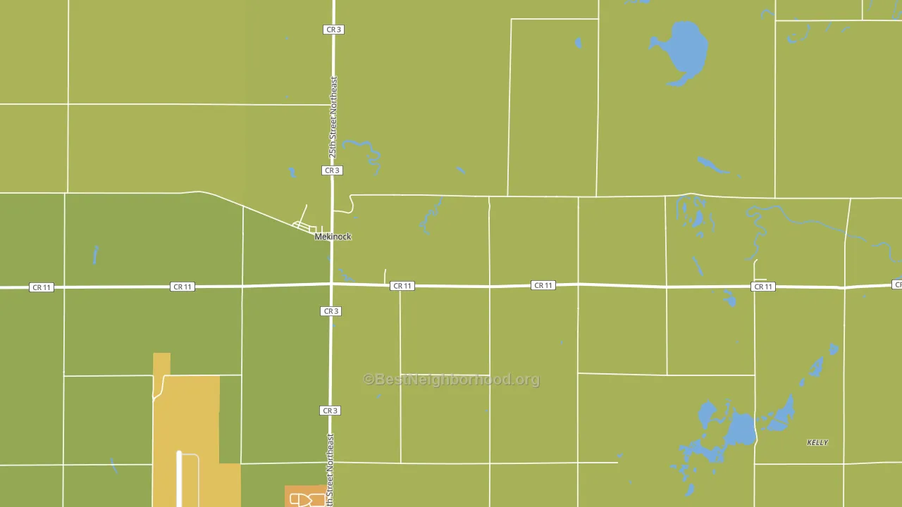 58258, ND block-group voter-turnout map