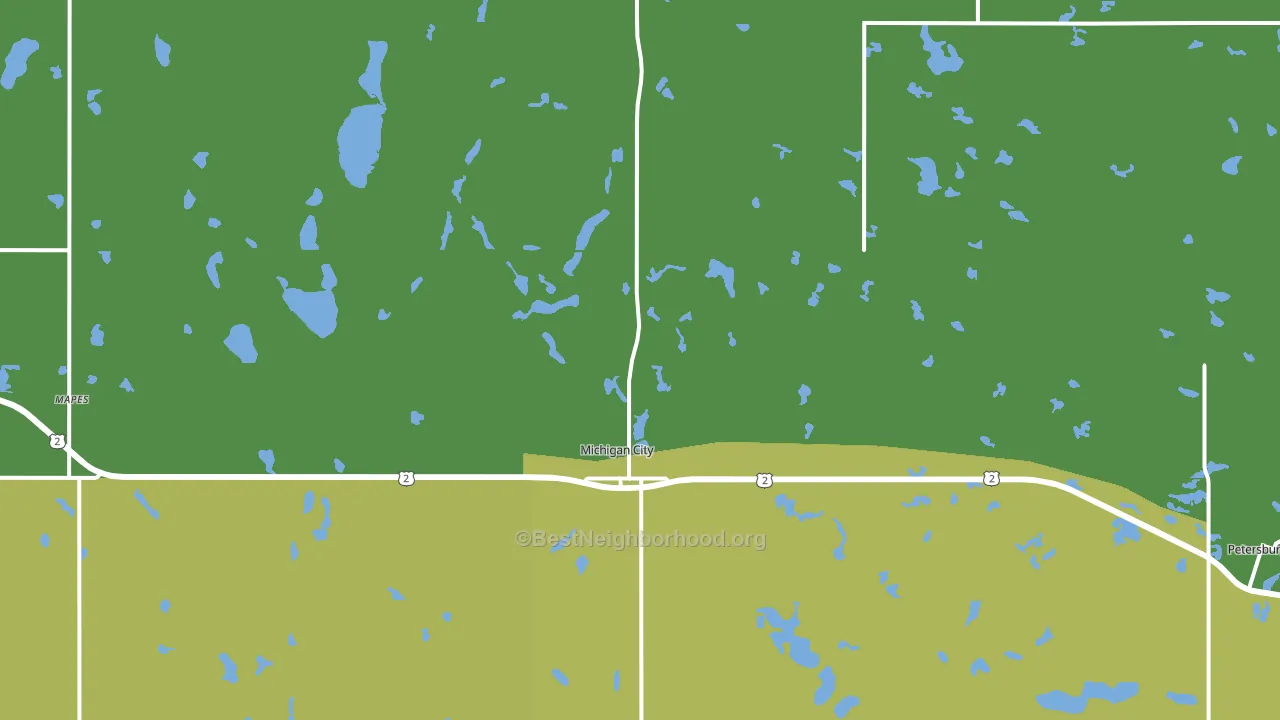 58259, ND block-group voter-turnout map