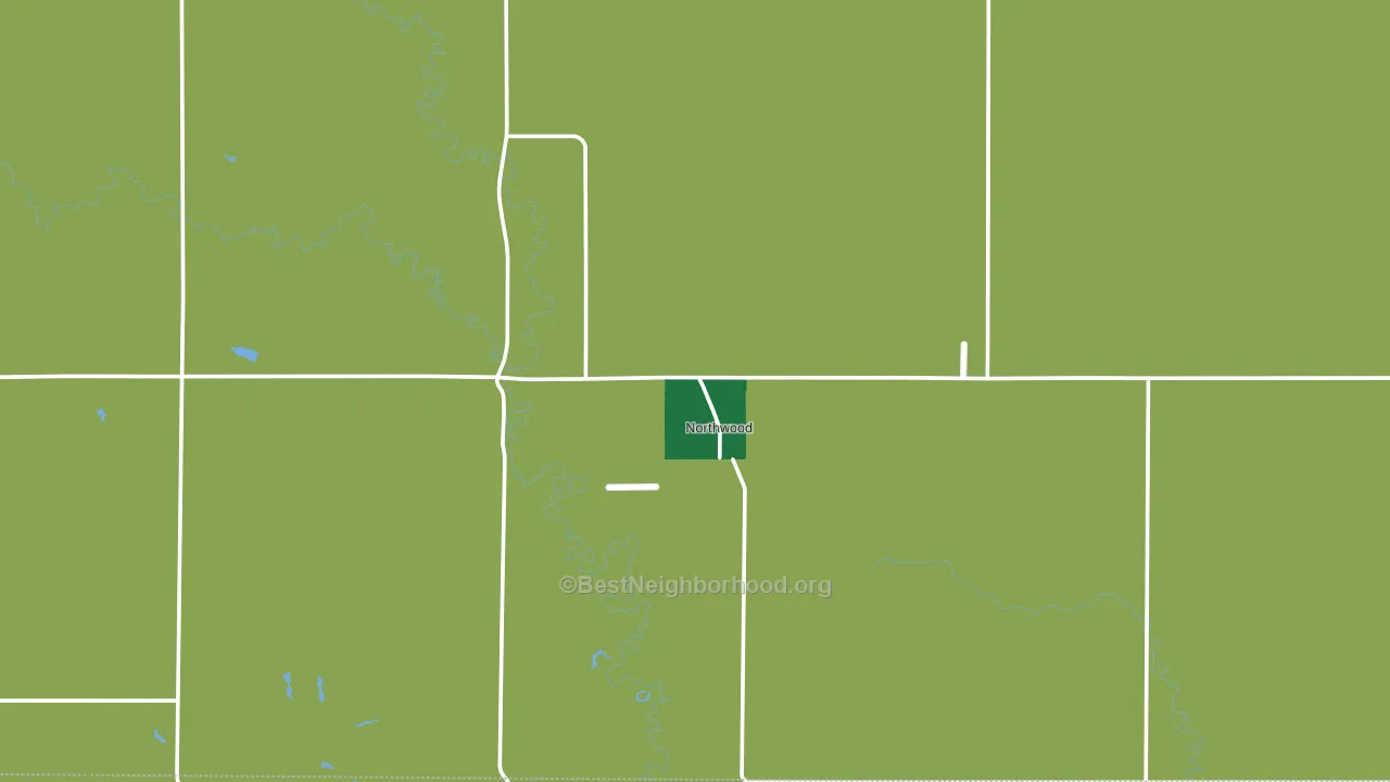 58267, ND block-group voter-turnout map