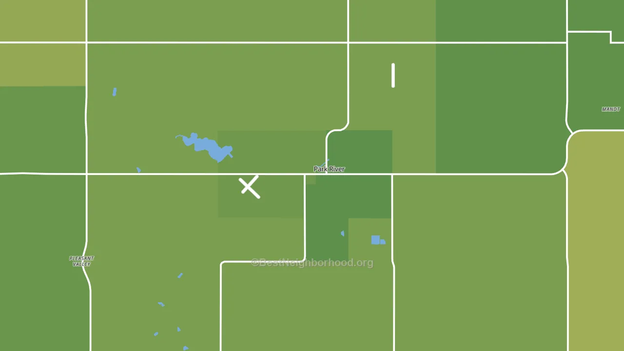 58270, ND block-group voter-turnout map