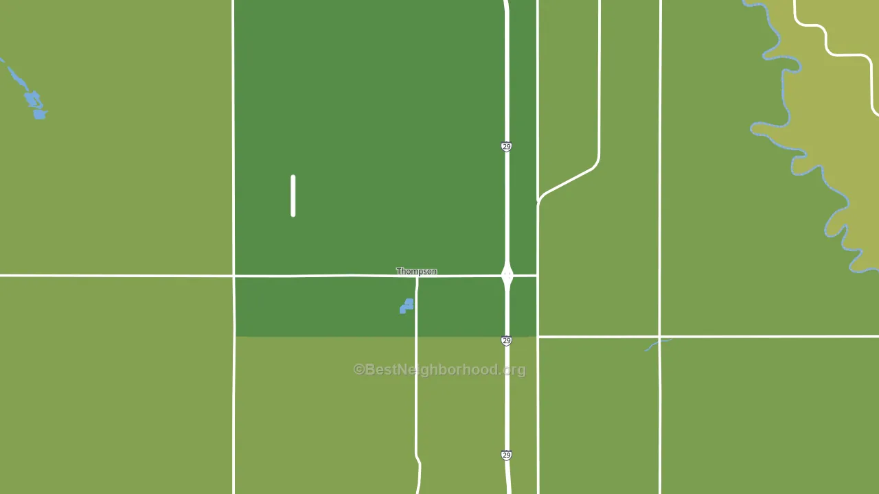 58278, ND block-group voter-turnout map