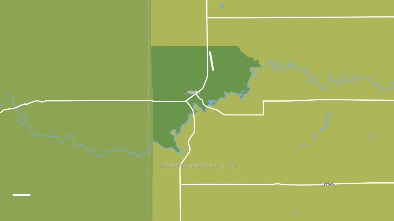 58282, ND block-group voter-turnout map