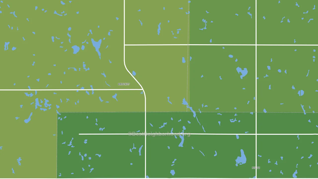 58321, ND block-group voter-turnout map