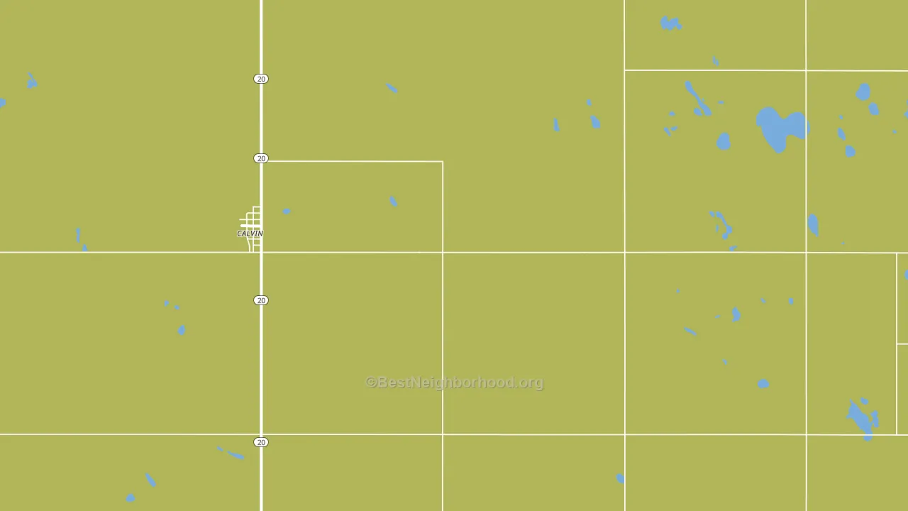 58323, ND block-group voter-turnout map