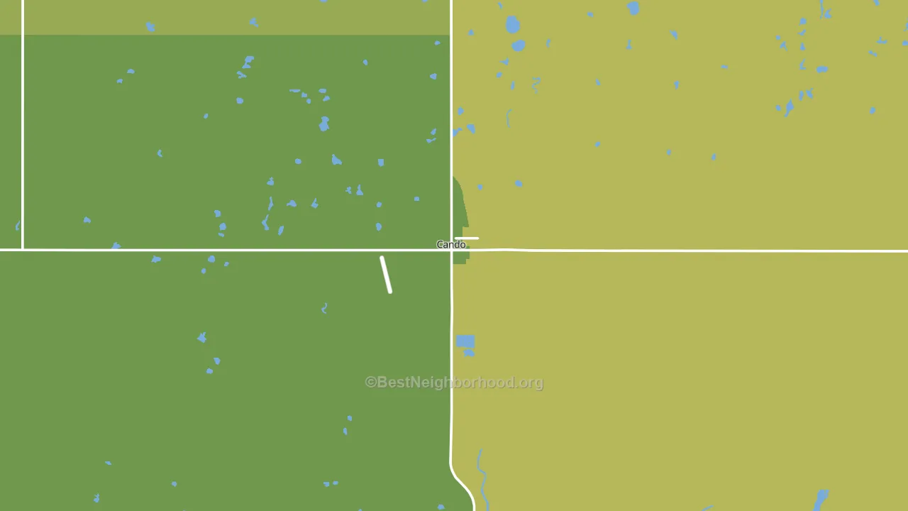 58324, ND block-group voter-turnout map