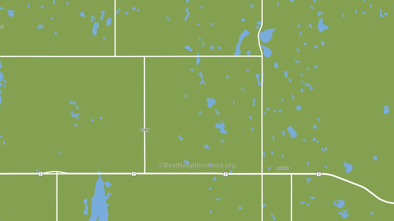 58327, ND block-group voter-turnout map