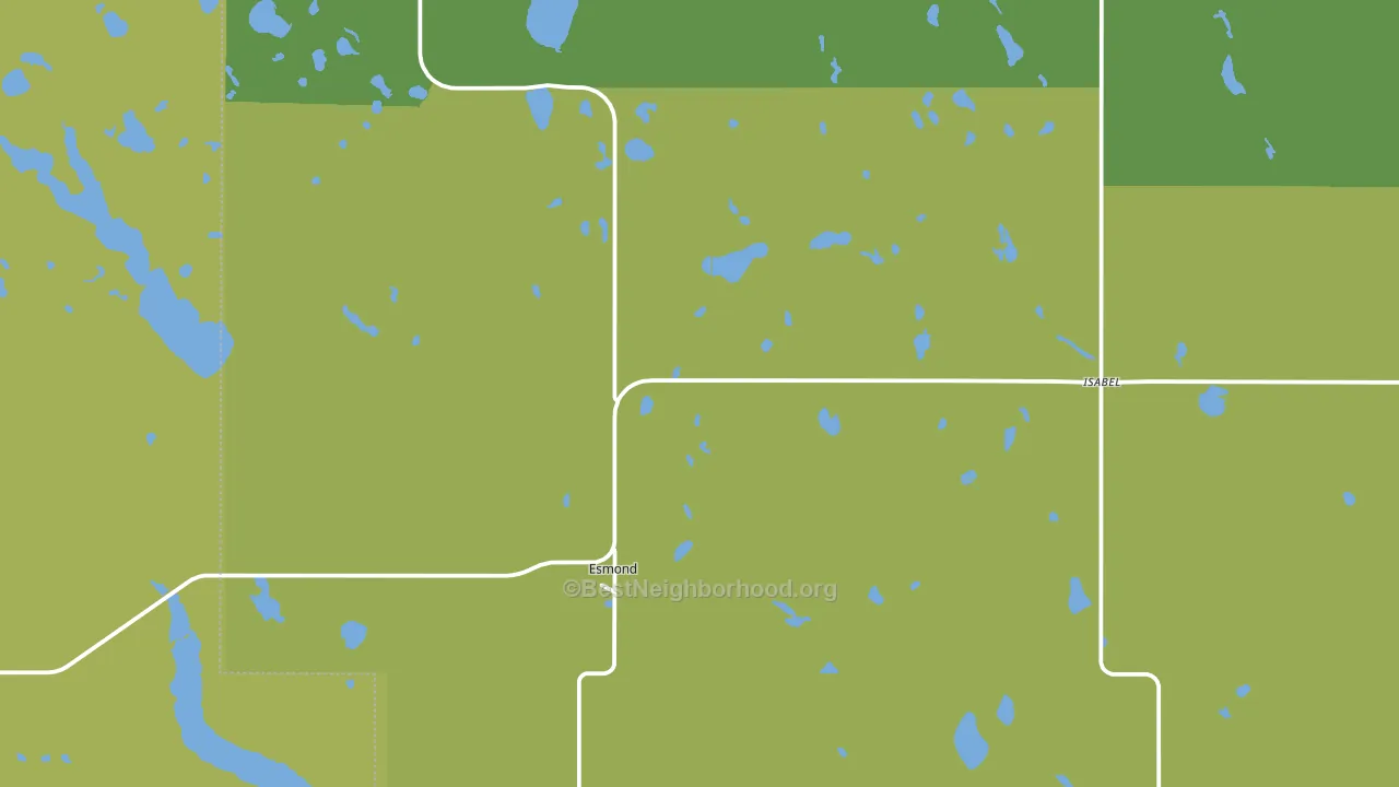 58332, ND block-group voter-turnout map