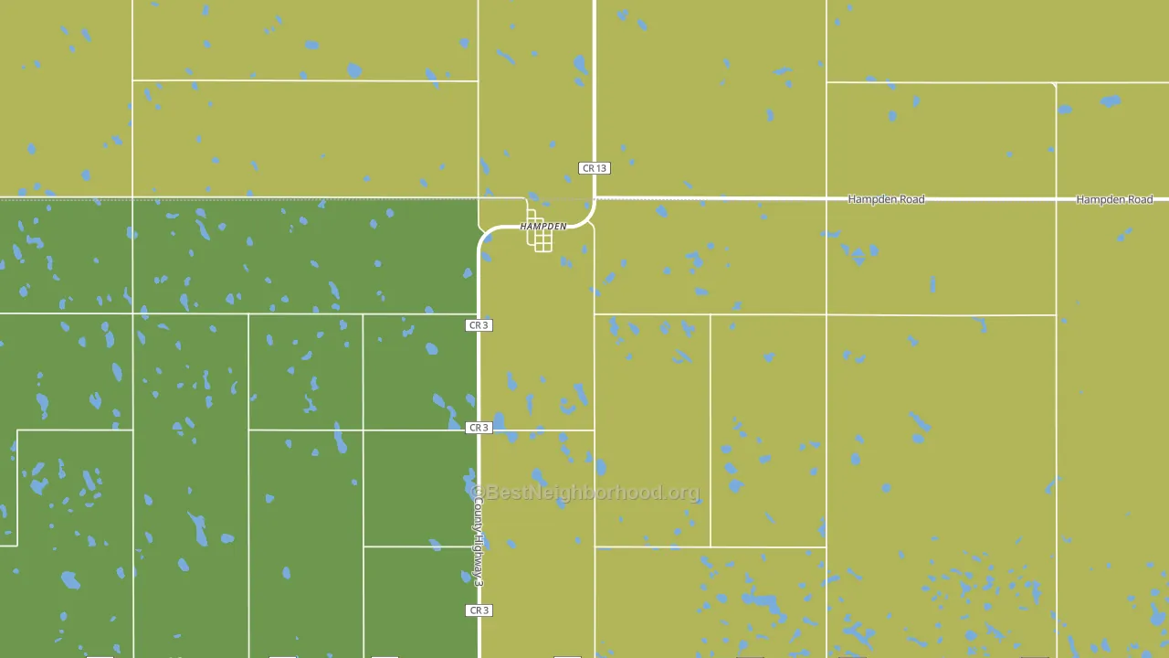 58338, ND block-group voter-turnout map