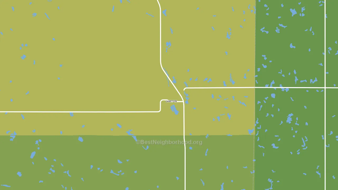 58345, ND block-group voter-turnout map