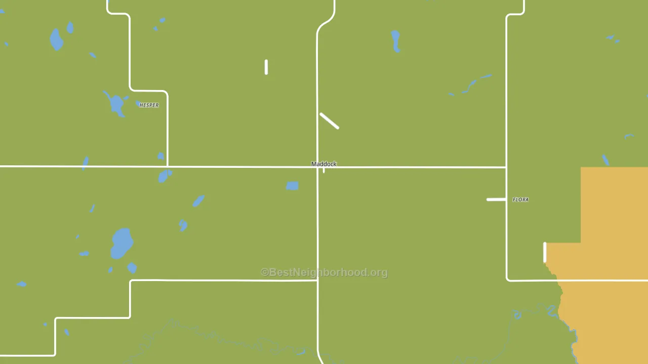 58348, ND block-group voter-turnout map