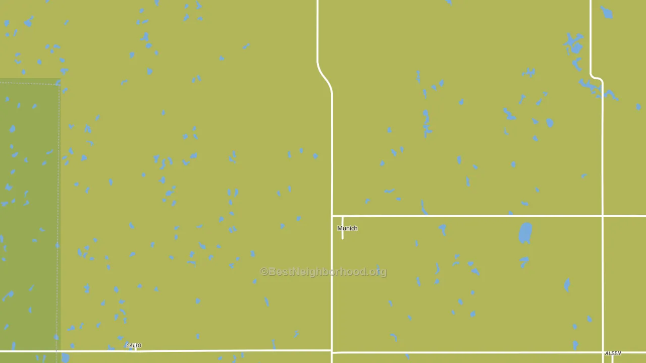58352, ND block-group voter-turnout map