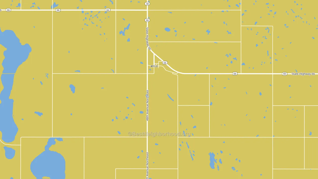 58353, ND block-group voter-turnout map