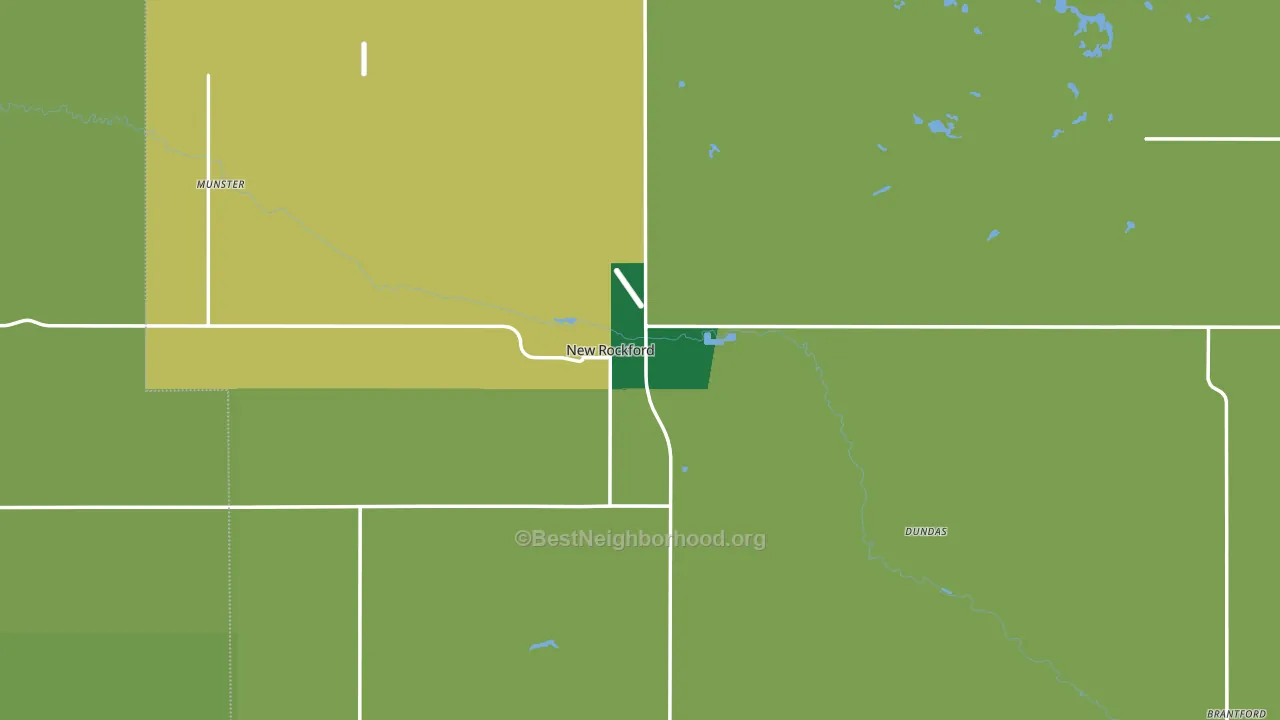 58356, ND block-group voter-turnout map