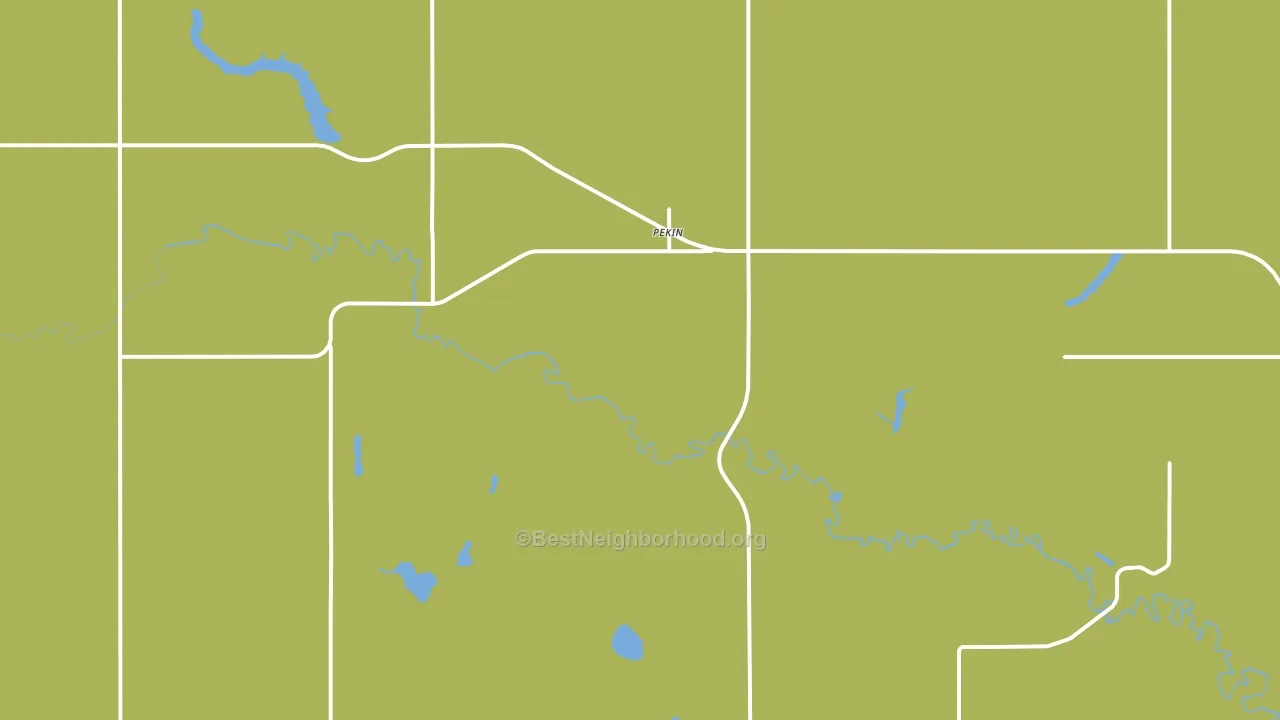 58361, ND block-group voter-turnout map