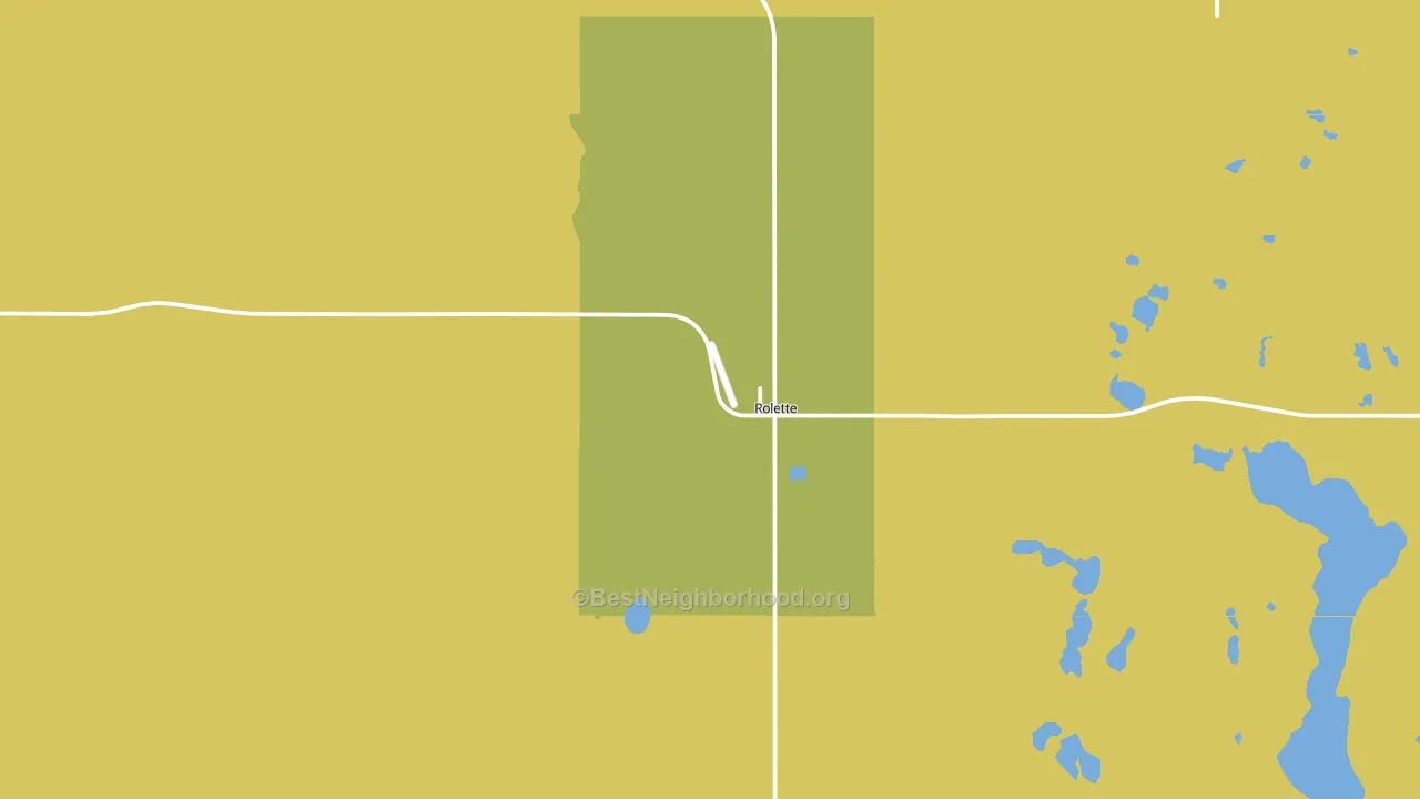 58366, ND block-group voter-turnout map