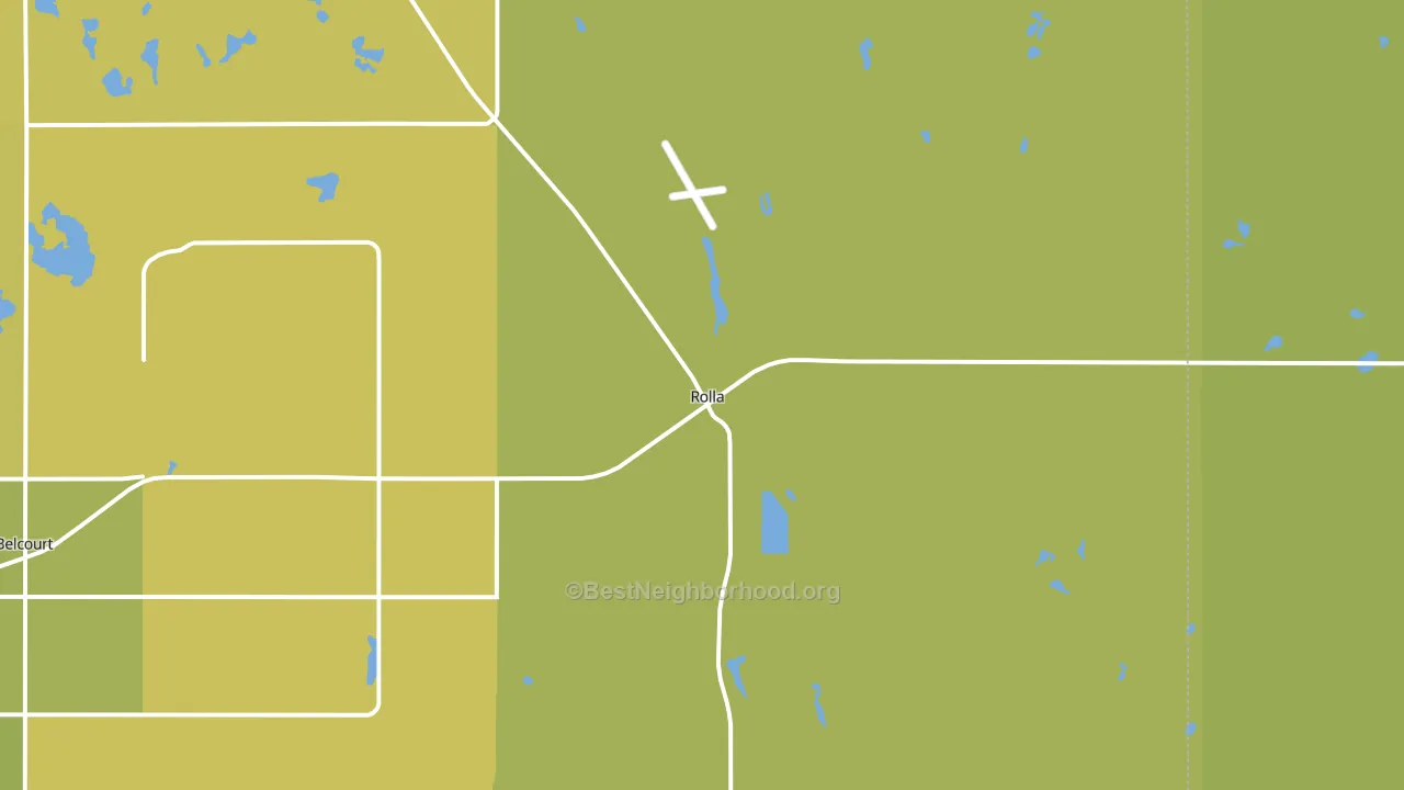 58367, ND block-group voter-turnout map