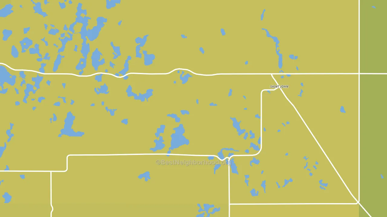 58369, ND block-group voter-turnout map