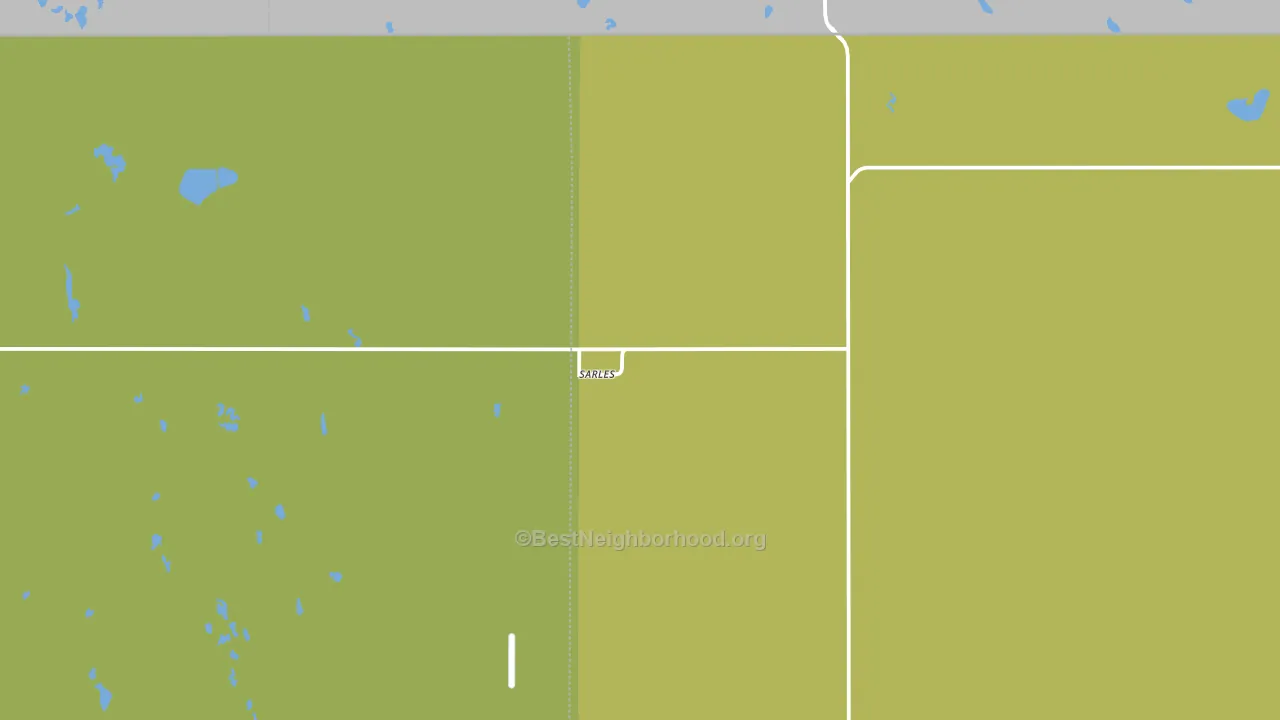 58372, ND block-group voter-turnout map