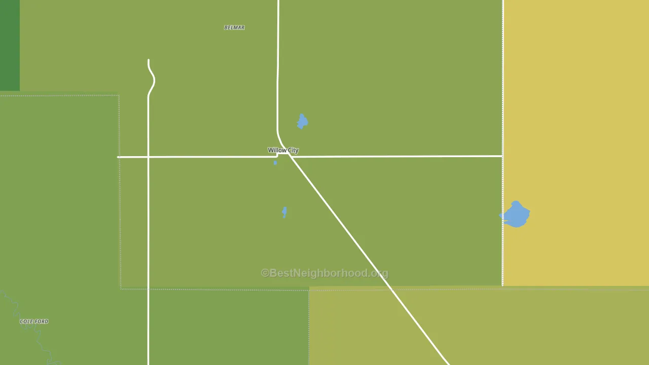 58384, ND block-group voter-turnout map