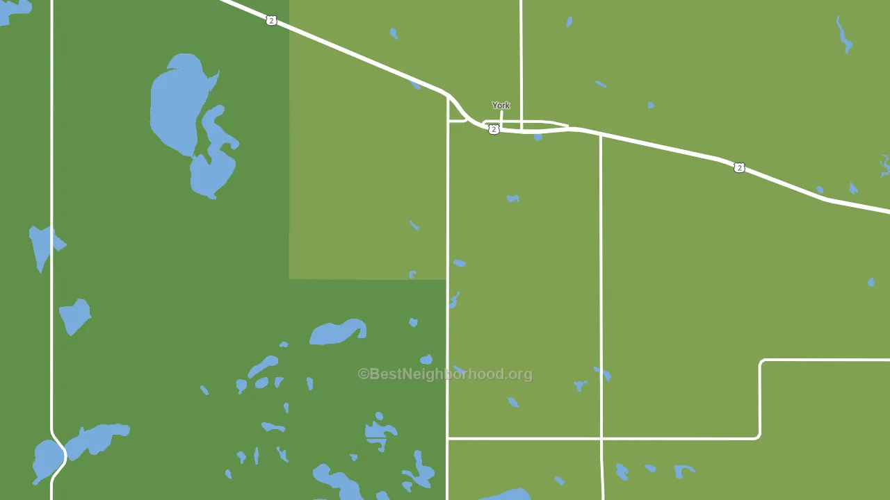 58386, ND block-group voter-turnout map