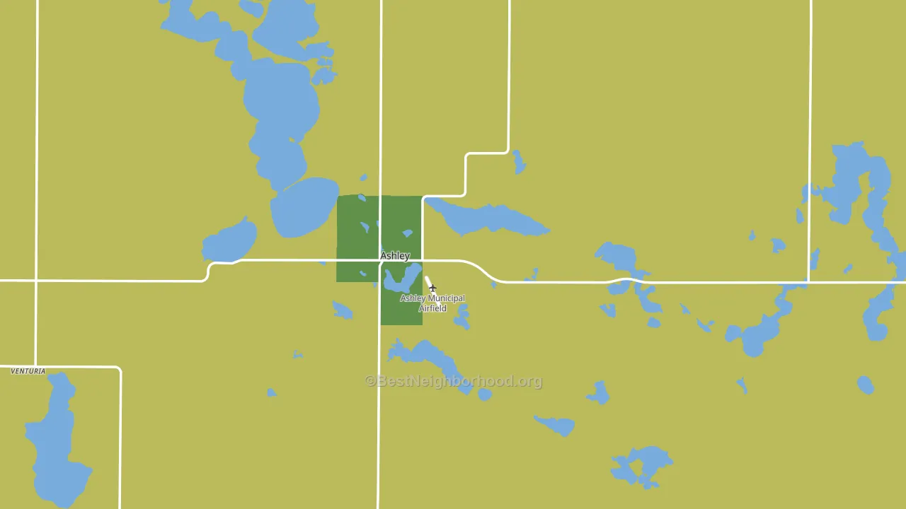 58413, ND block-group voter-turnout map