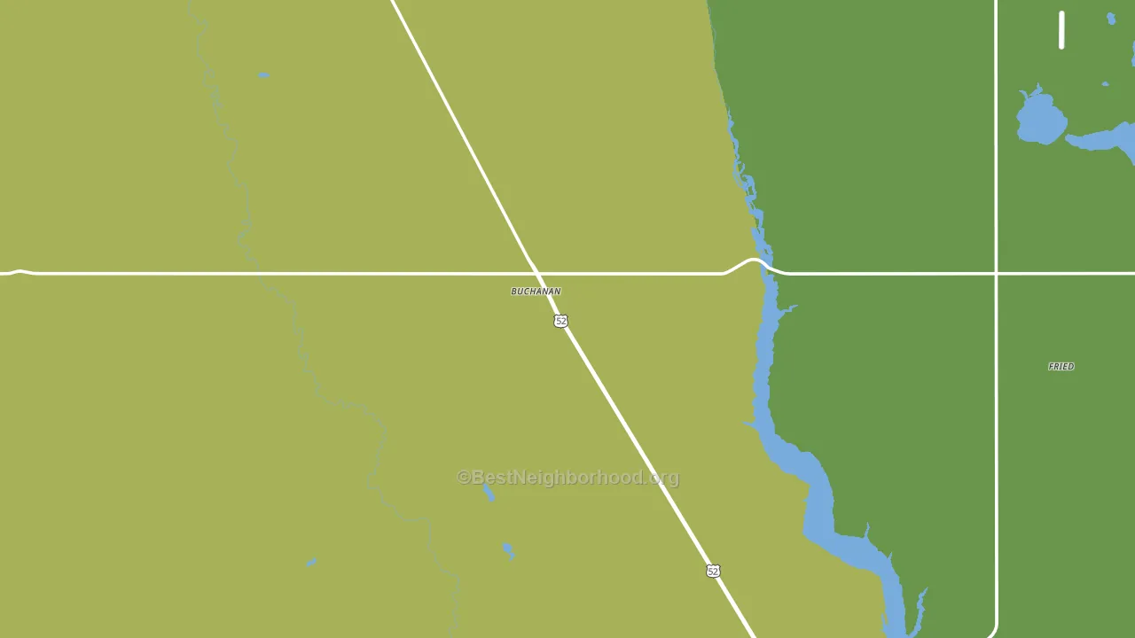 58420, ND block-group voter-turnout map