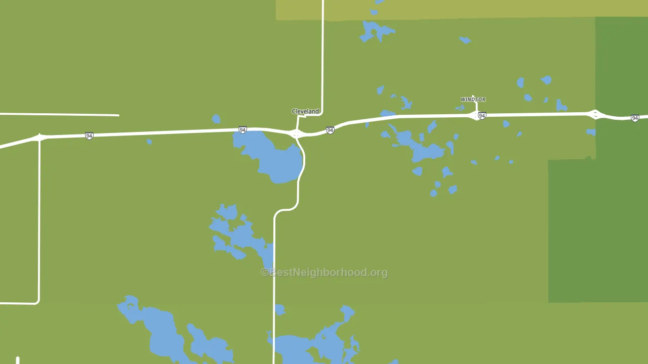 58424, ND block-group voter-turnout map