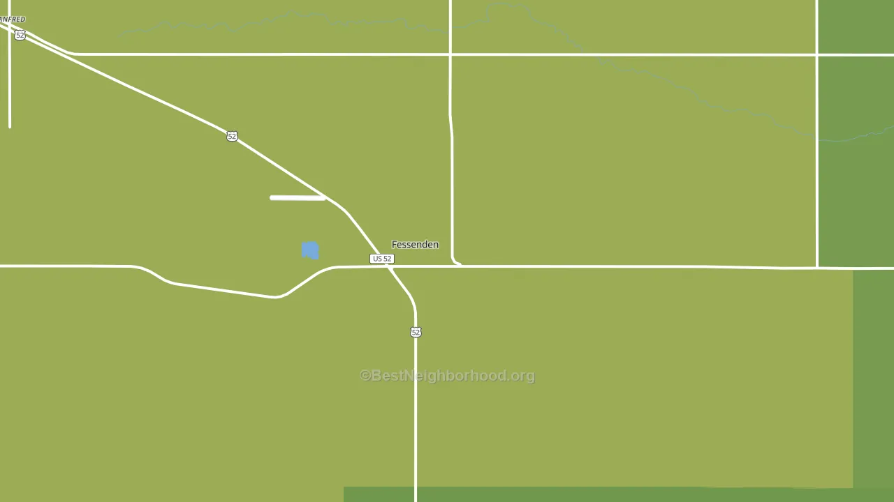 58438, ND block-group voter-turnout map
