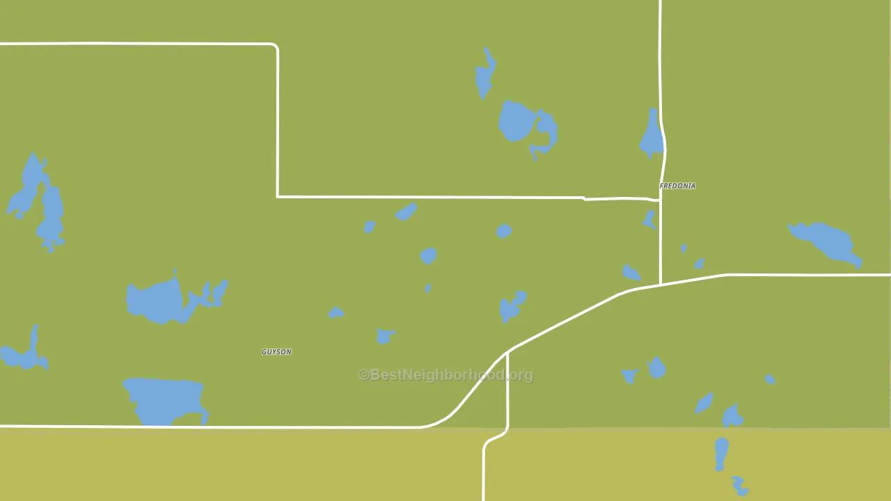 58440, ND block-group voter-turnout map