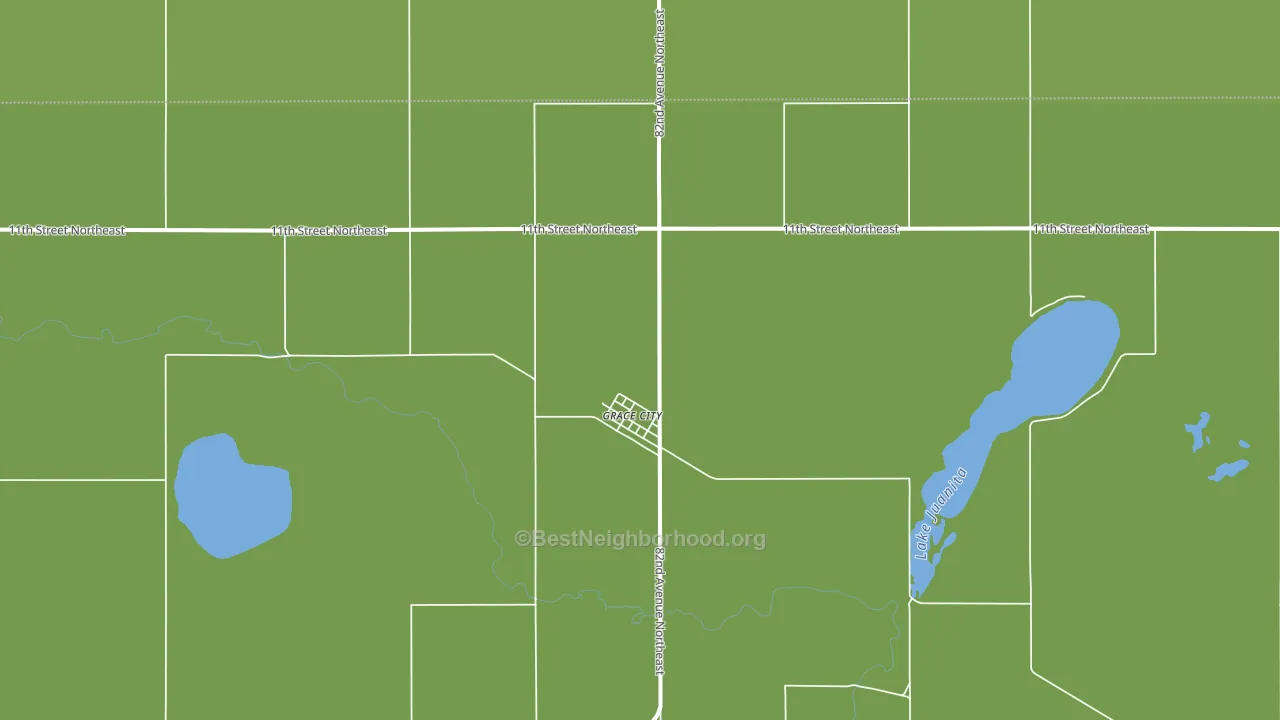 58445, ND block-group voter-turnout map