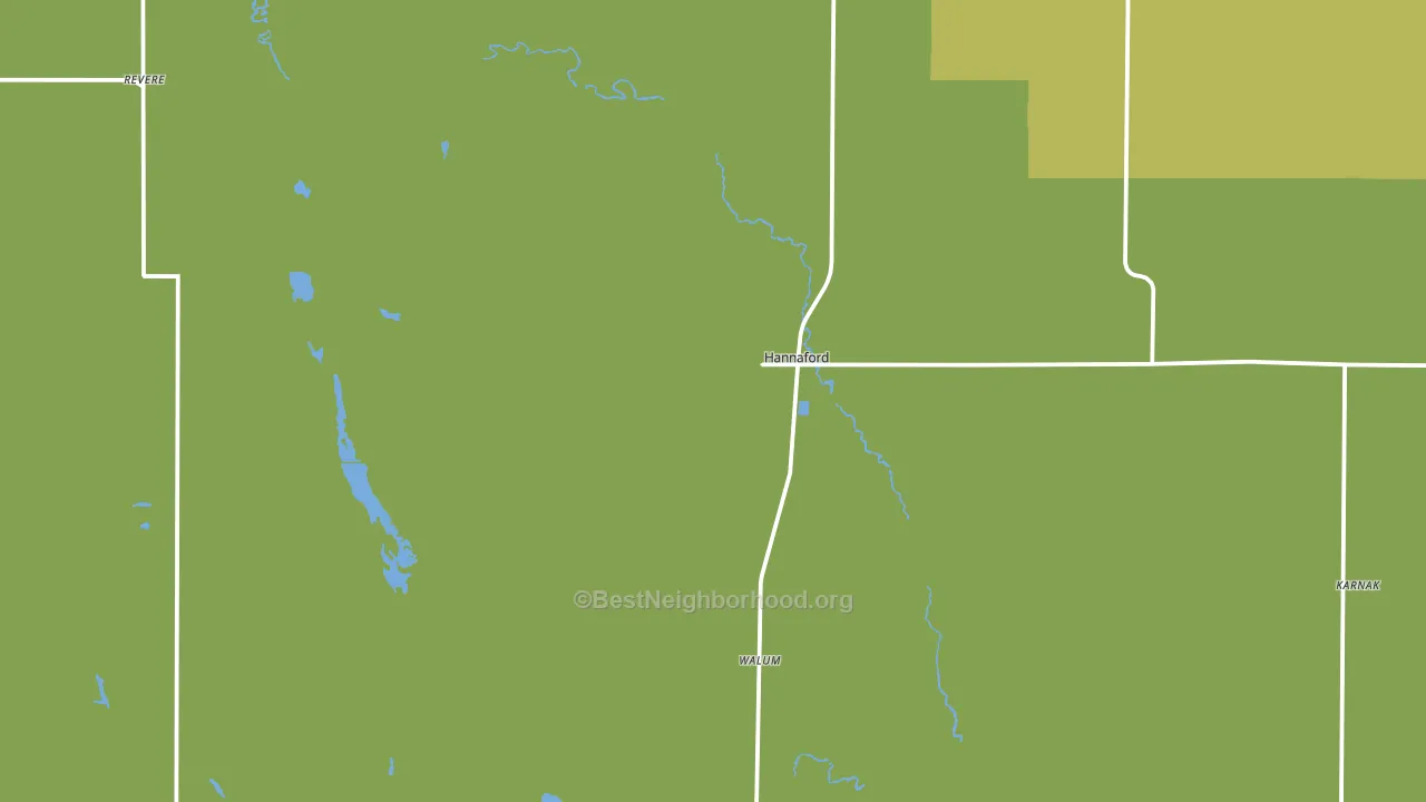 58448, ND block-group voter-turnout map