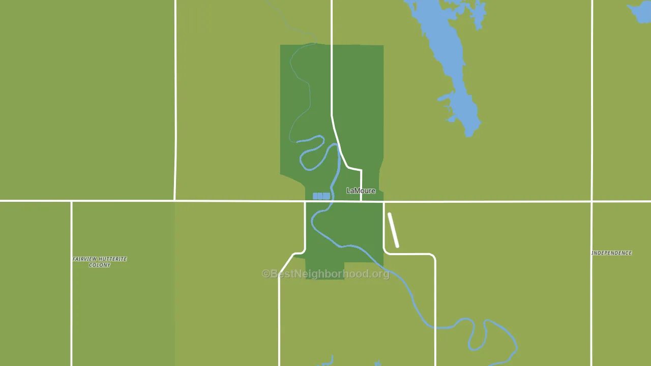 58458, ND block-group voter-turnout map