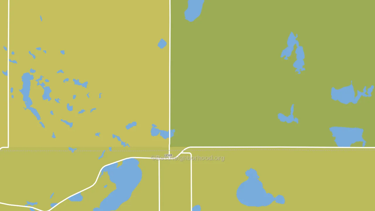 58460, ND block-group voter-turnout map