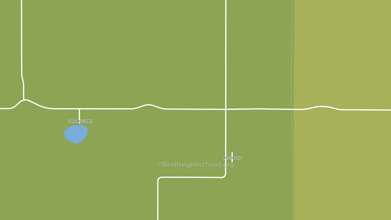 58475, ND block-group voter-turnout map