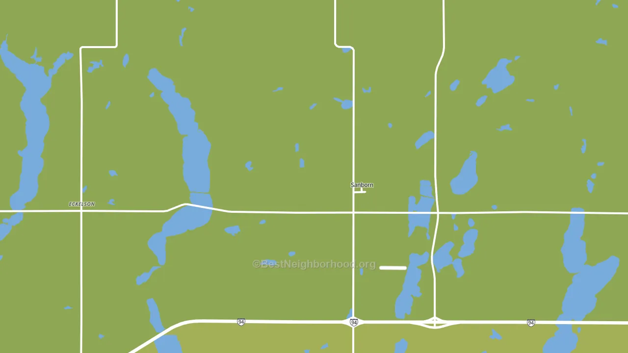 58480, ND block-group voter-turnout map