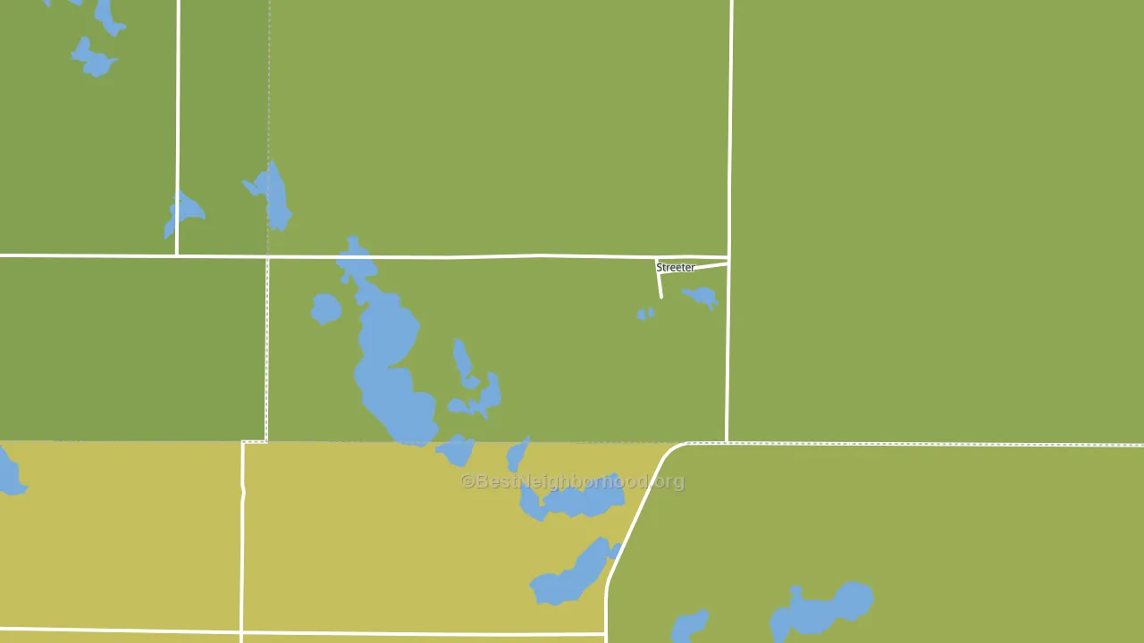 58483, ND block-group voter-turnout map