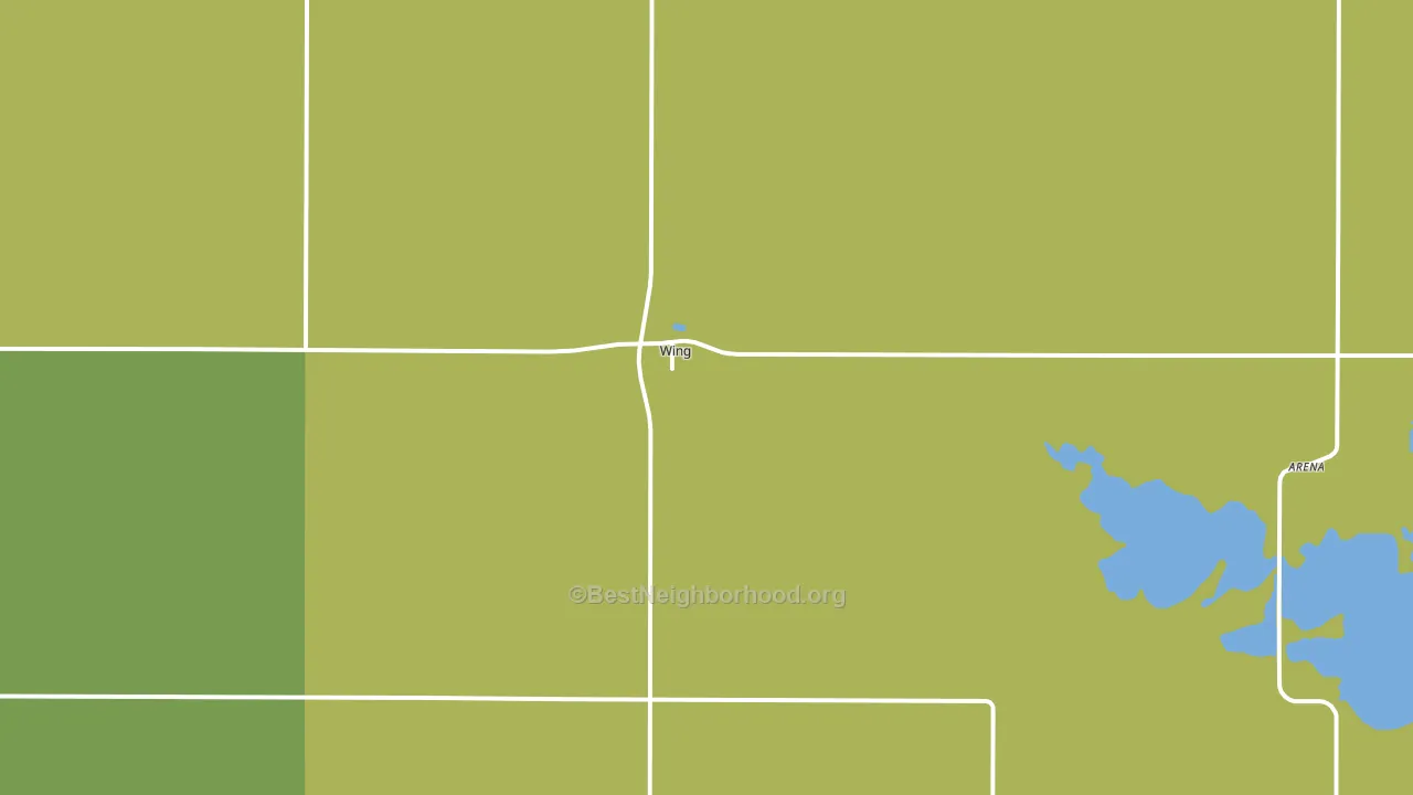 58494, ND block-group voter-turnout map