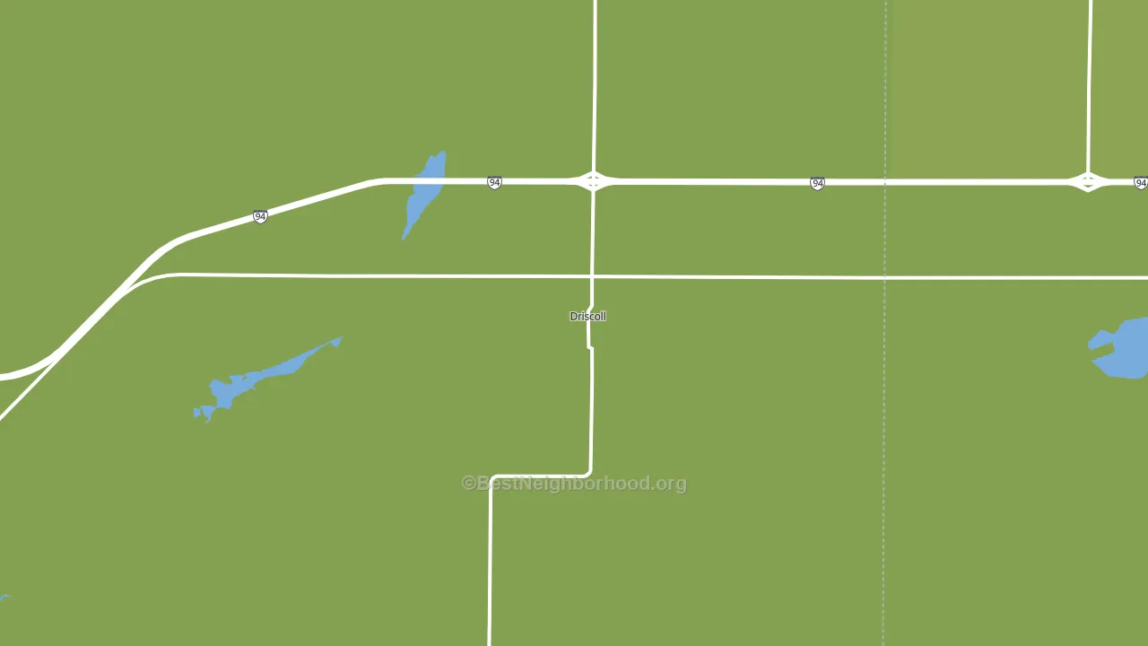 58532, ND block-group voter-turnout map