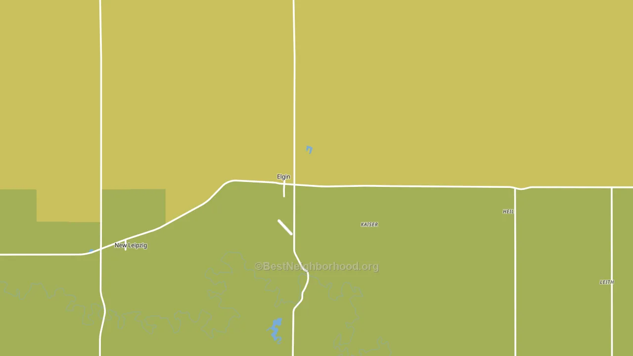 58533, ND block-group voter-turnout map