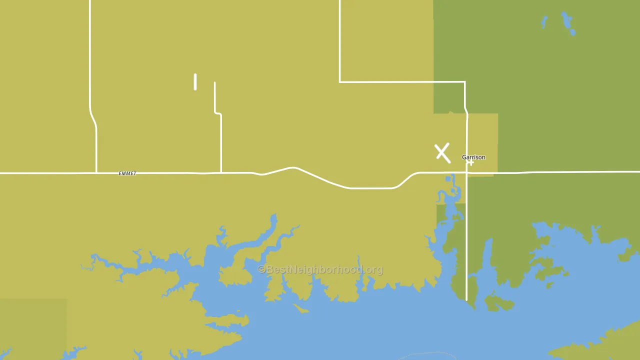 58540, ND block-group voter-turnout map