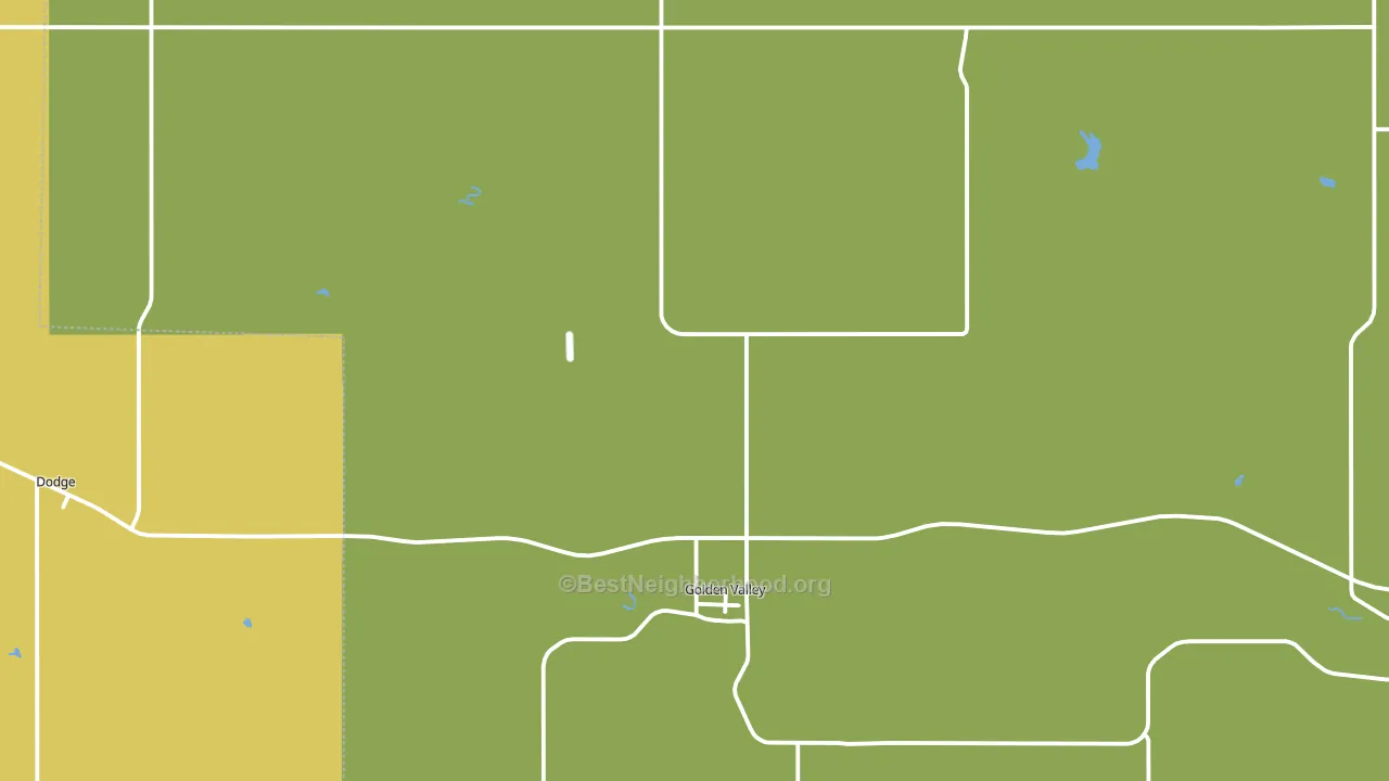 58541, ND block-group voter-turnout map