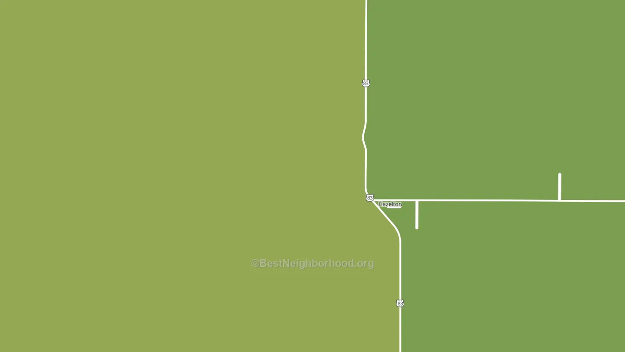 58544, ND block-group voter-turnout map