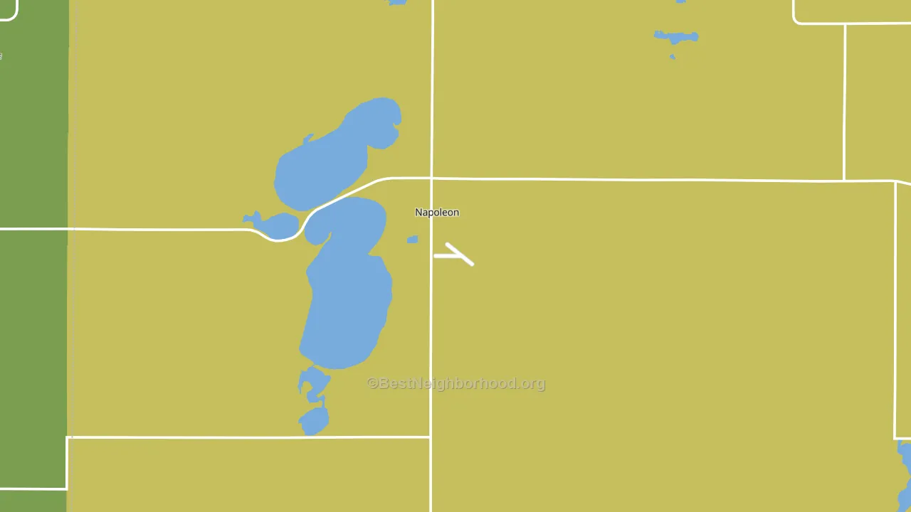 58561, ND block-group voter-turnout map