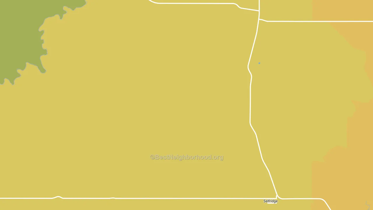 58568, ND block-group voter-turnout map
