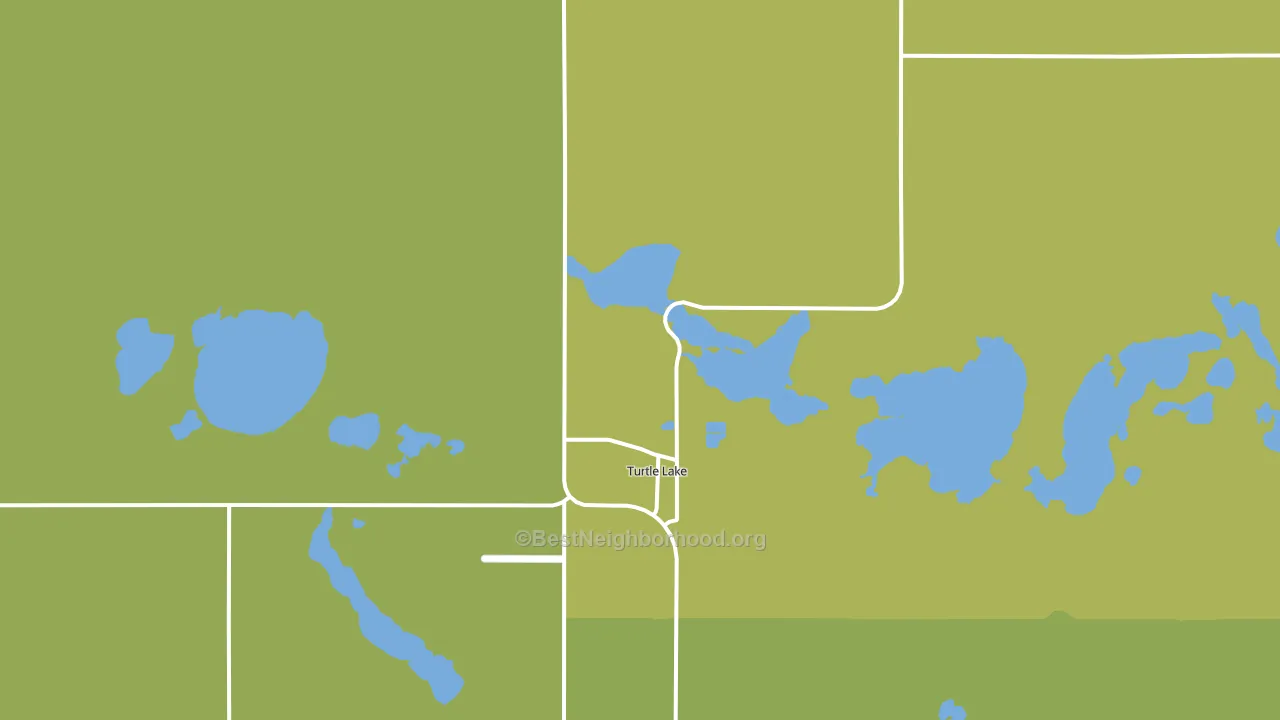 58575, ND block-group voter-turnout map