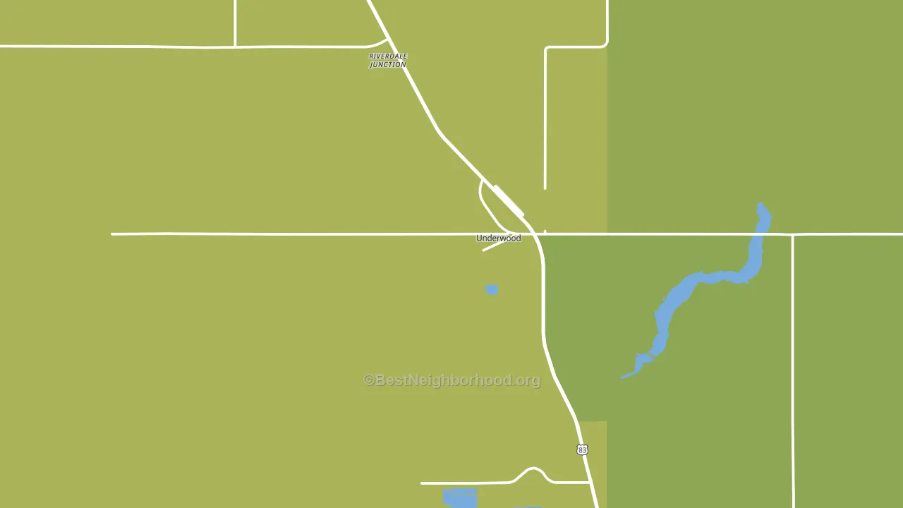 58576, ND block-group voter-turnout map