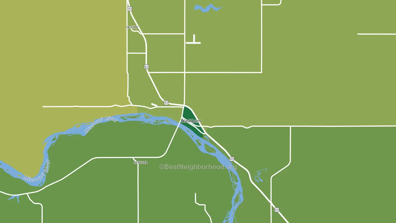 58577, ND block-group voter-turnout map