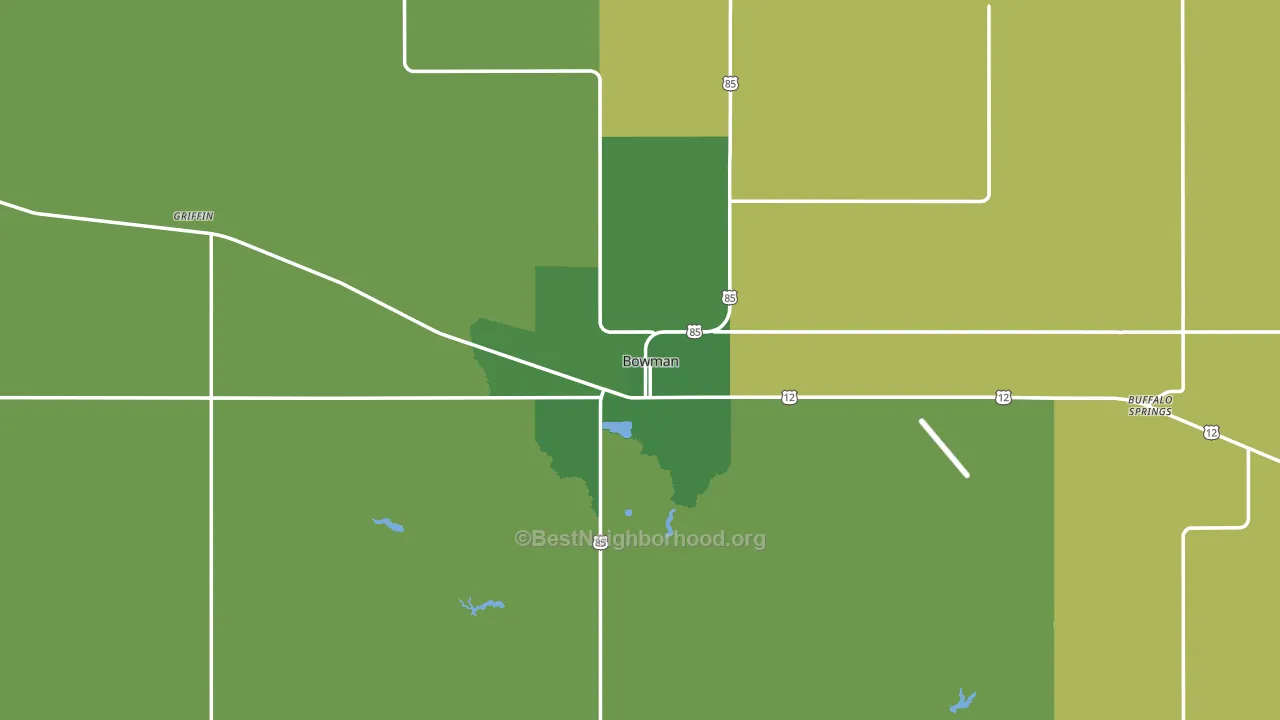 58623, ND block-group voter-turnout map