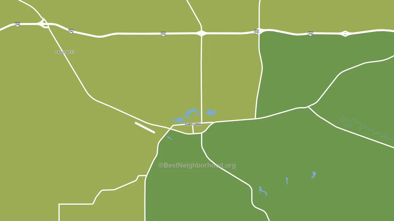 58631, ND block-group voter-turnout map